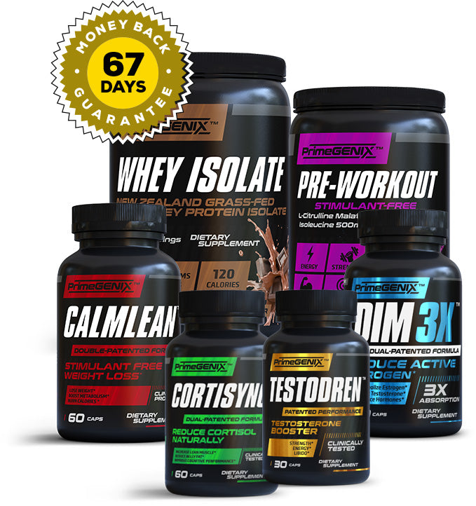 PrimeGENIX coupon code guide showing PrimeGENIX supplement lineup