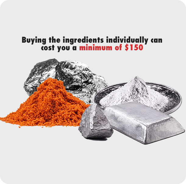 Buying the ingredients individually can cost you a minimum of $150