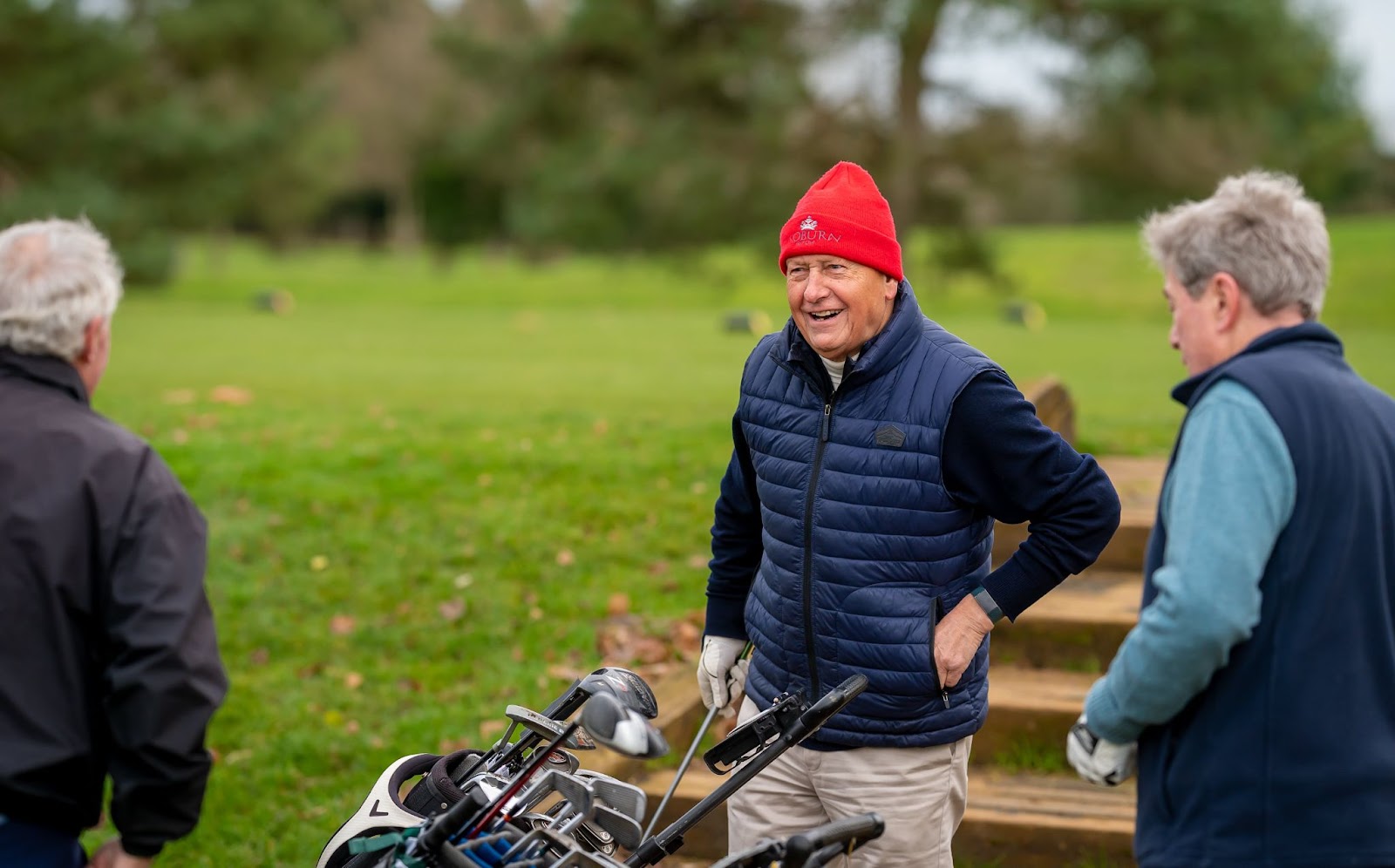 Aged men in the park