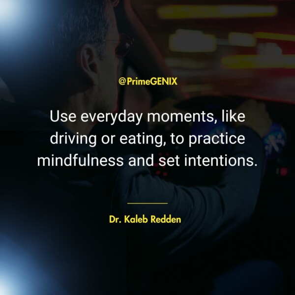 Transform everyday moments into opportunities for mindfulness. Whether you're driving to work or enjoying a meal, use these times to practice presence and set intentions. This habit can turn routine activities into moments of calm and clarity, enhancing your overall well-being. MindfulnessEveryday IntentionSetting DailyPractice